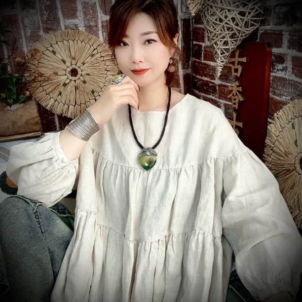 【古香古色】复古s925银蜜蜡琥珀吊坠（搭配皮绳）