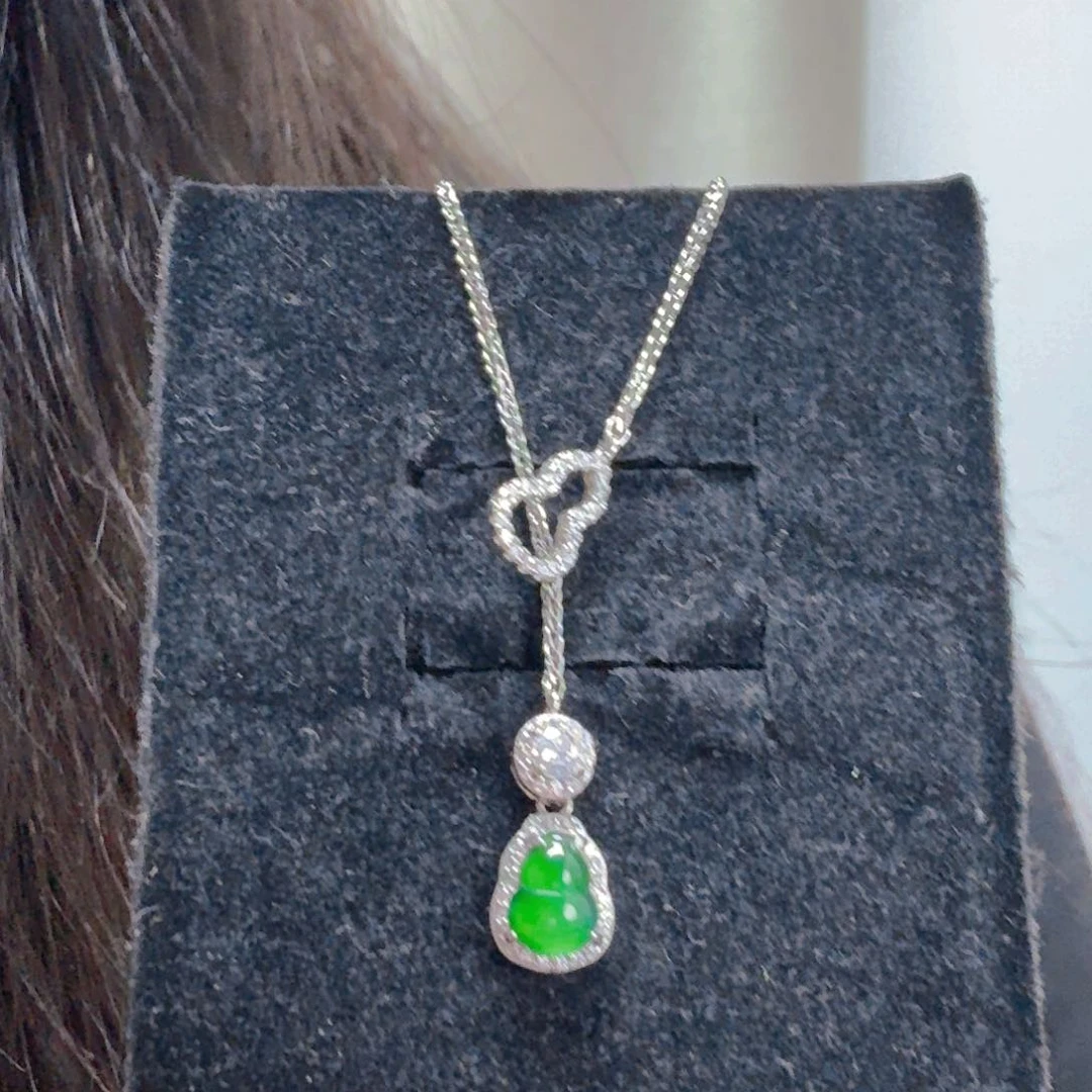 翡翠未镶嵌套链a货