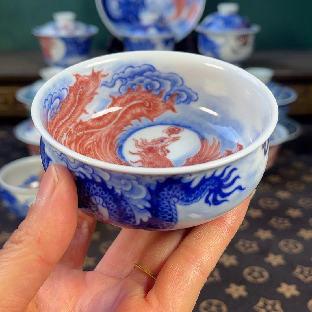 瓷片景德镇市自成堂手工手绘