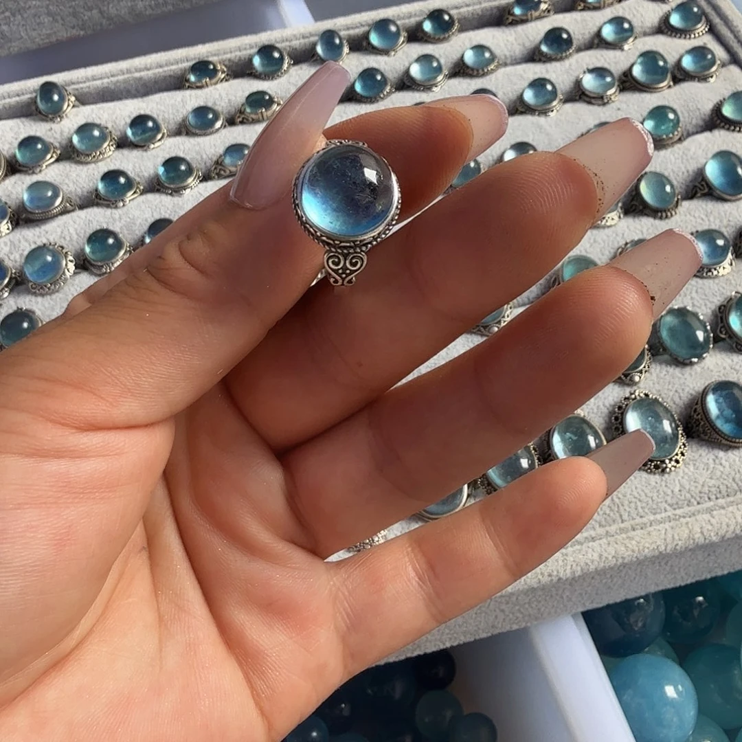 烟晶手链未镶嵌一****?海蓝宝