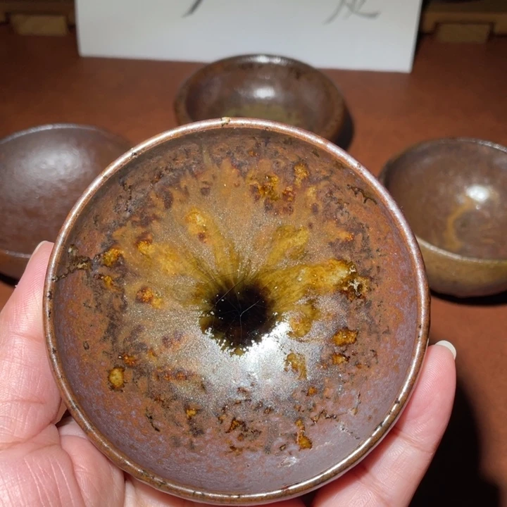 木***杉茶盏柴烧自然落灰烧