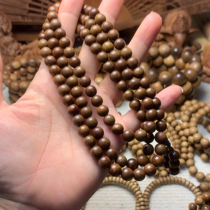 檀香木手串/手链老山檀香0.8多圈