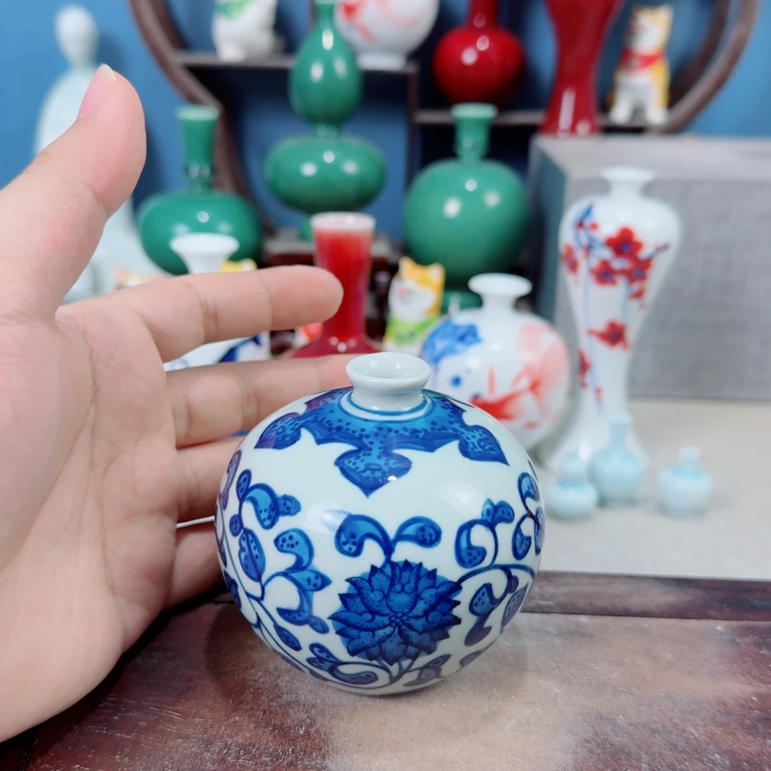 陶瓷手工小花器摆件