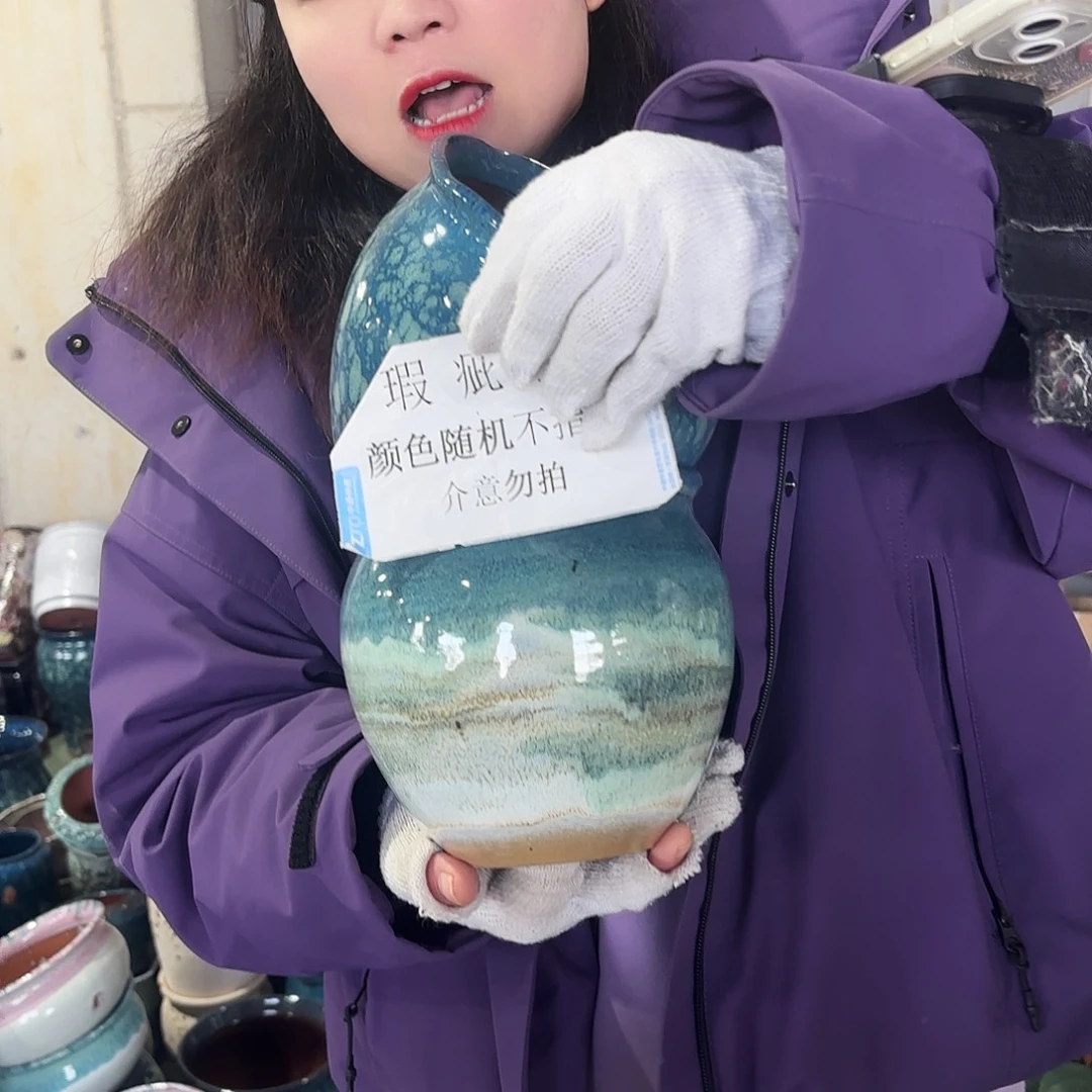 瑕疵两个高15/15红陶