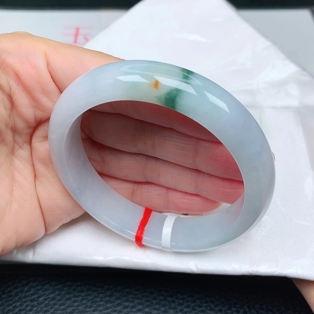 未镶嵌手镯翡翠细腻飘绿24