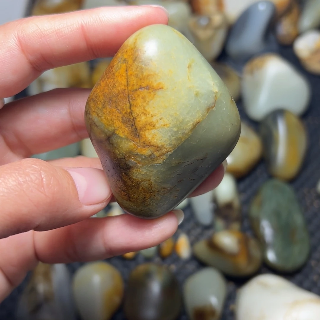 和田玉未镶嵌挂件76