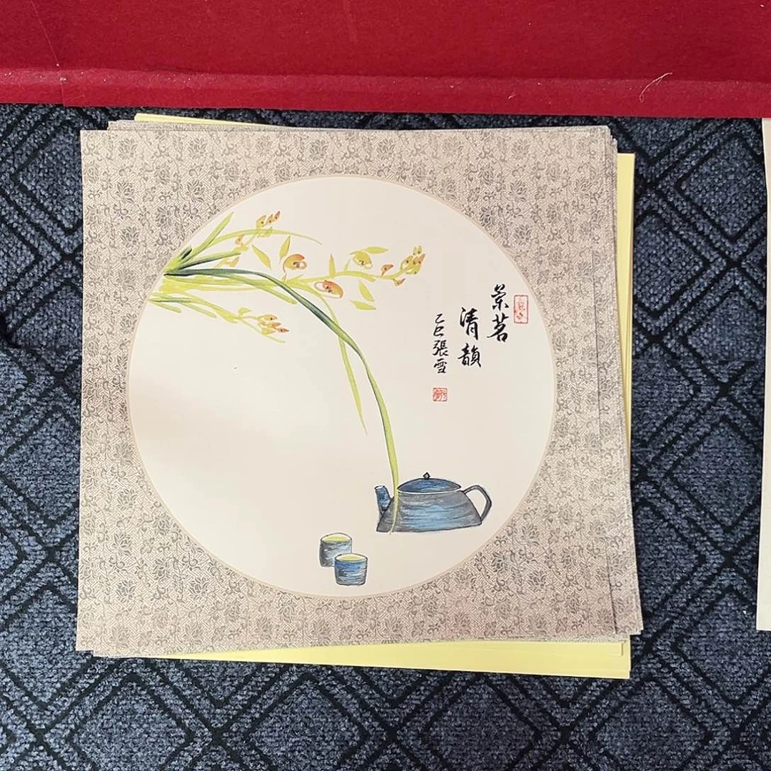 国画张雪老师三尺斗方花鸟奇