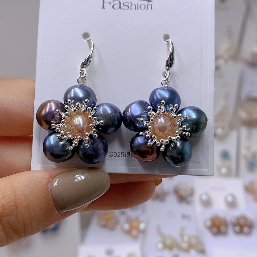 颈饰银S925镶嵌淡水珍珠