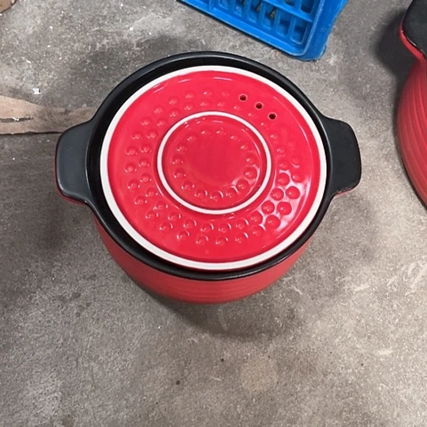 微瑕，明火，口径16高度8小号，红色，1.1L