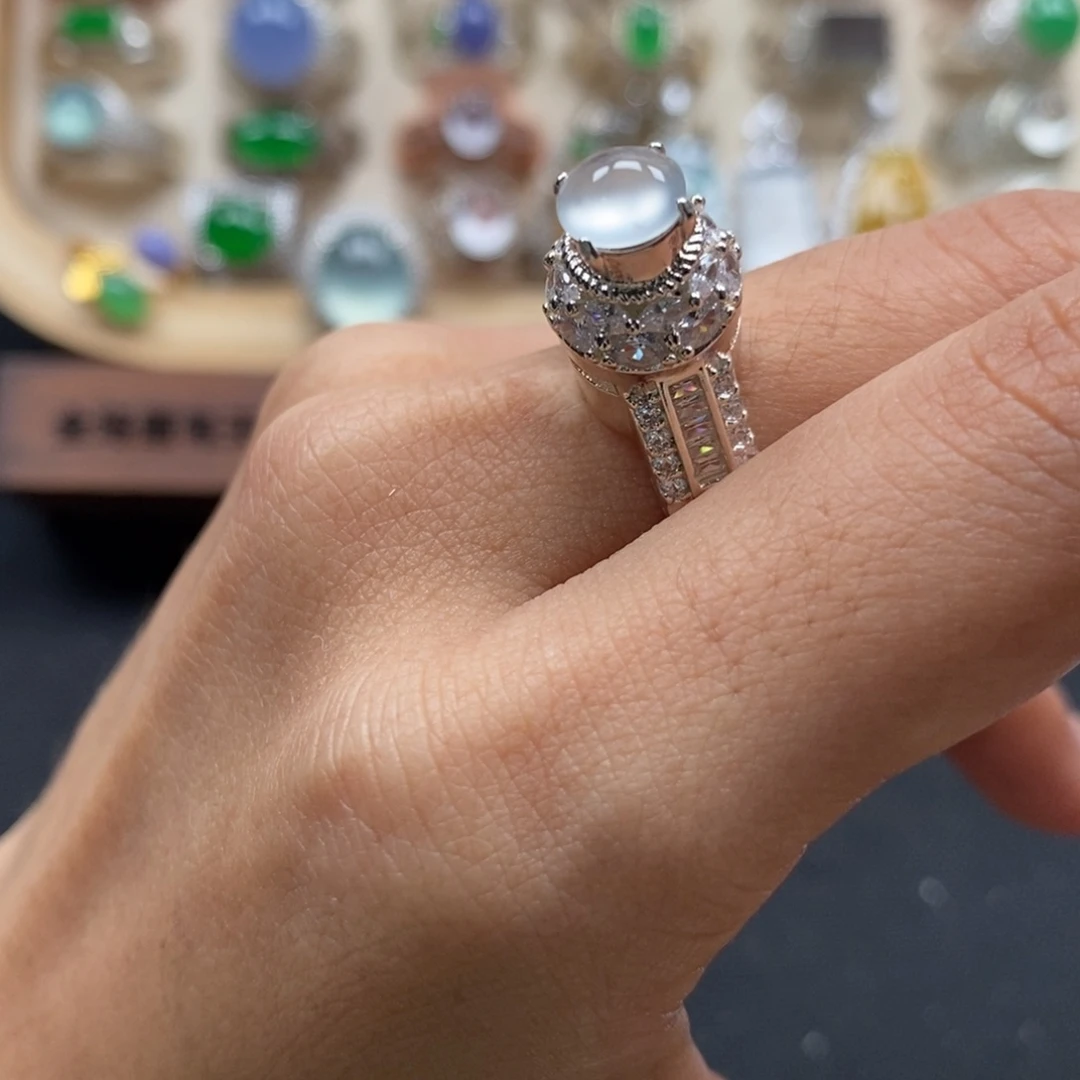 翡翠裸石缅甸天然a货翡翠（包容）