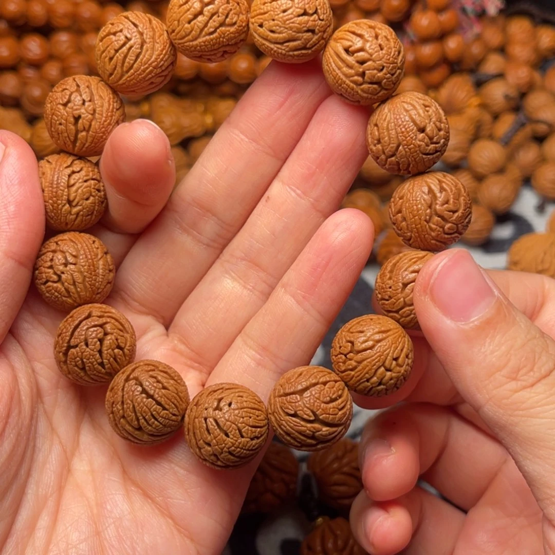 桃核手串龙纹桃核