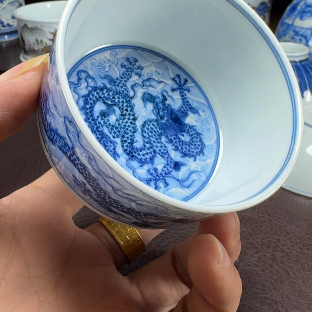 瓷片不**懂当代景德镇陶瓷手绘茶具