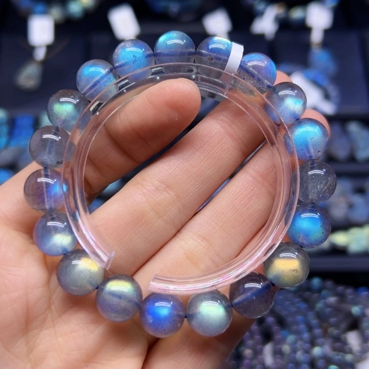 拉长石手串未镶嵌11左右