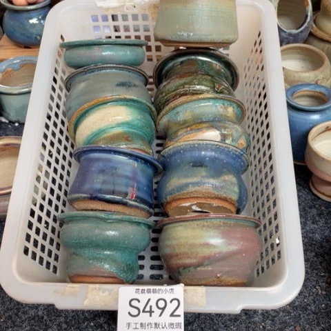 紫砂花盆微瑕492口径5到5.5