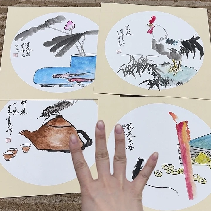 国画坎****龙花鸟等多种鸟类和鸟类为