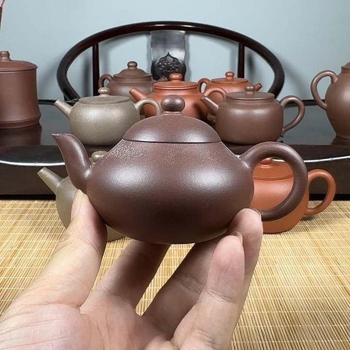 茶壶紫砂黄龙山原矿无添加梨形壶