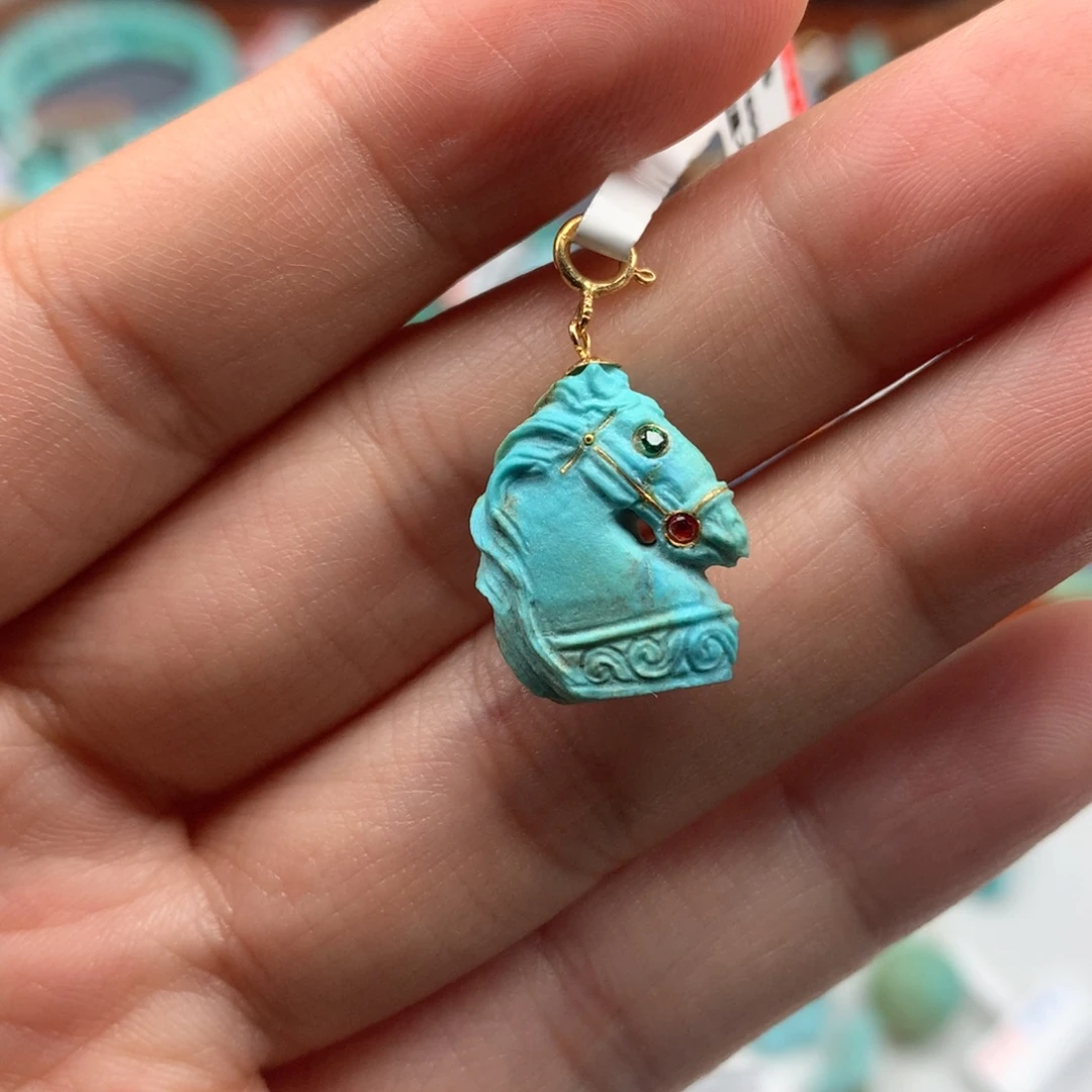 未镶嵌绿松石绿松石