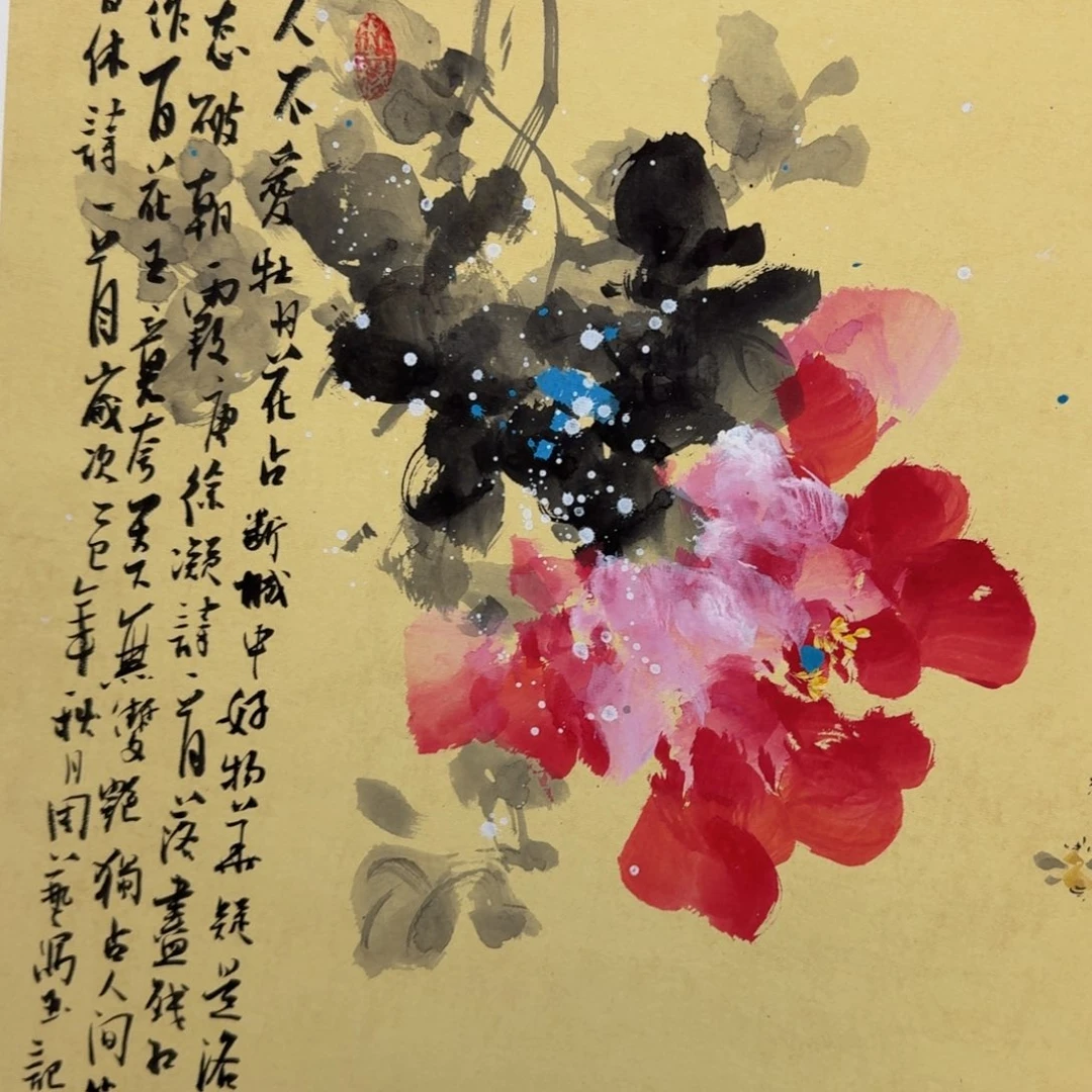 国画纯手绘山水花鸟作品