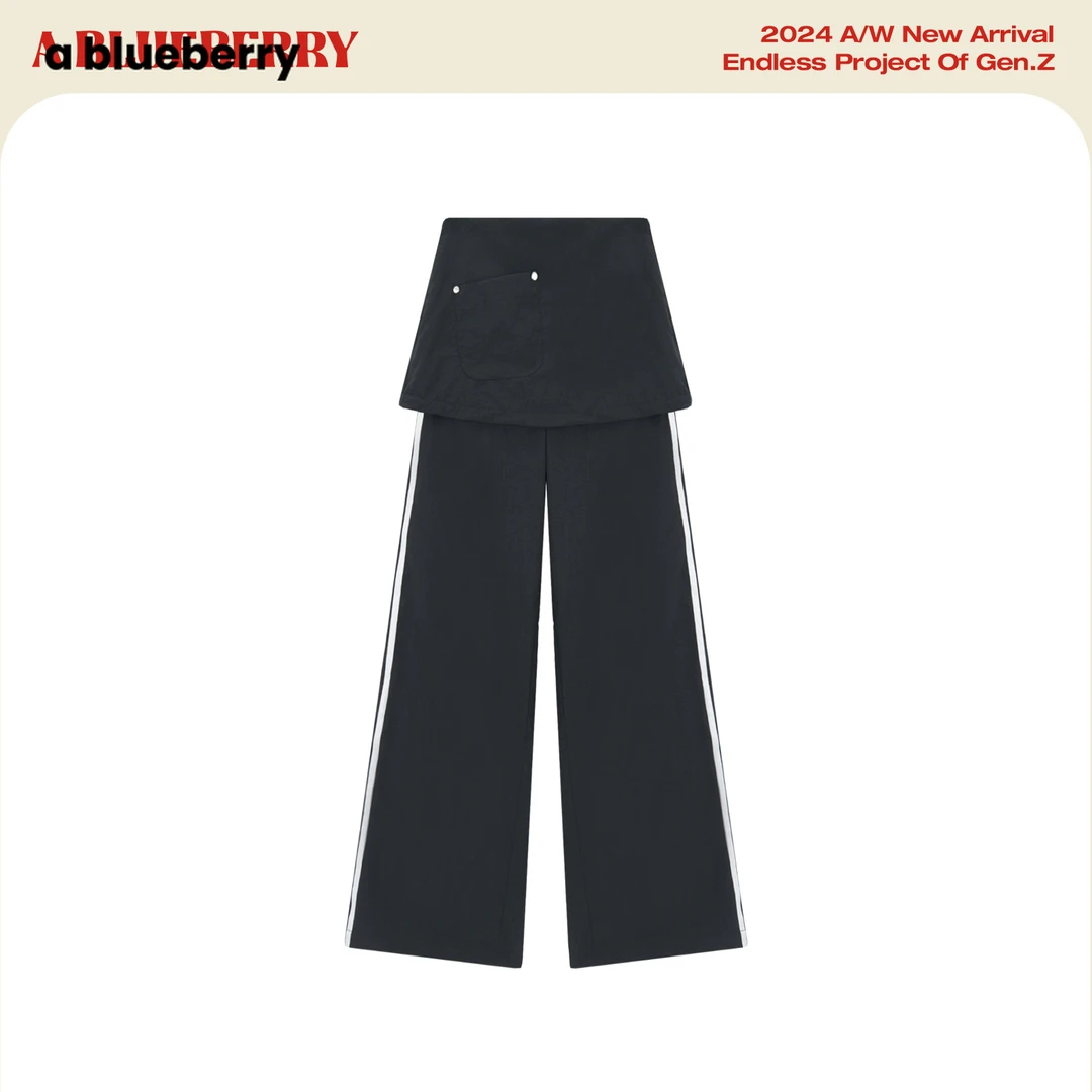 ablueberry假两件时尚休闲裤假两件裤裙韩版辣妹春秋BV3010530