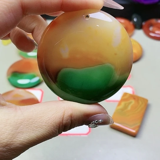 玛瑙/玉髓吊坠(不含链)未镶嵌让***步