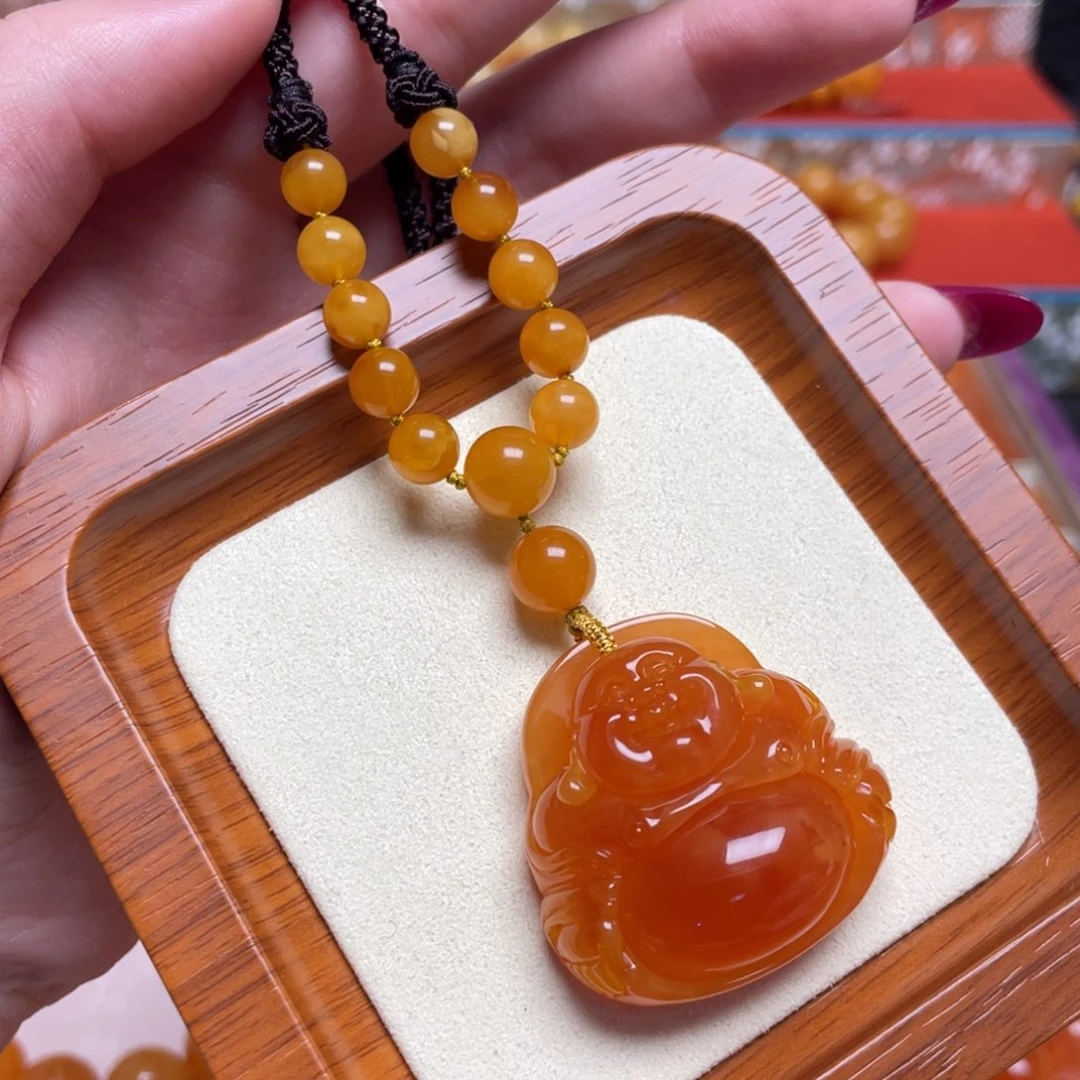 蜜蜡颈饰未镶嵌项链