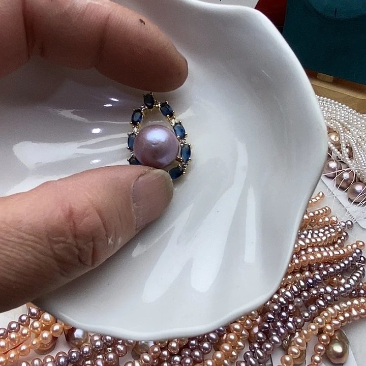 合金淡水珍珠颈饰027