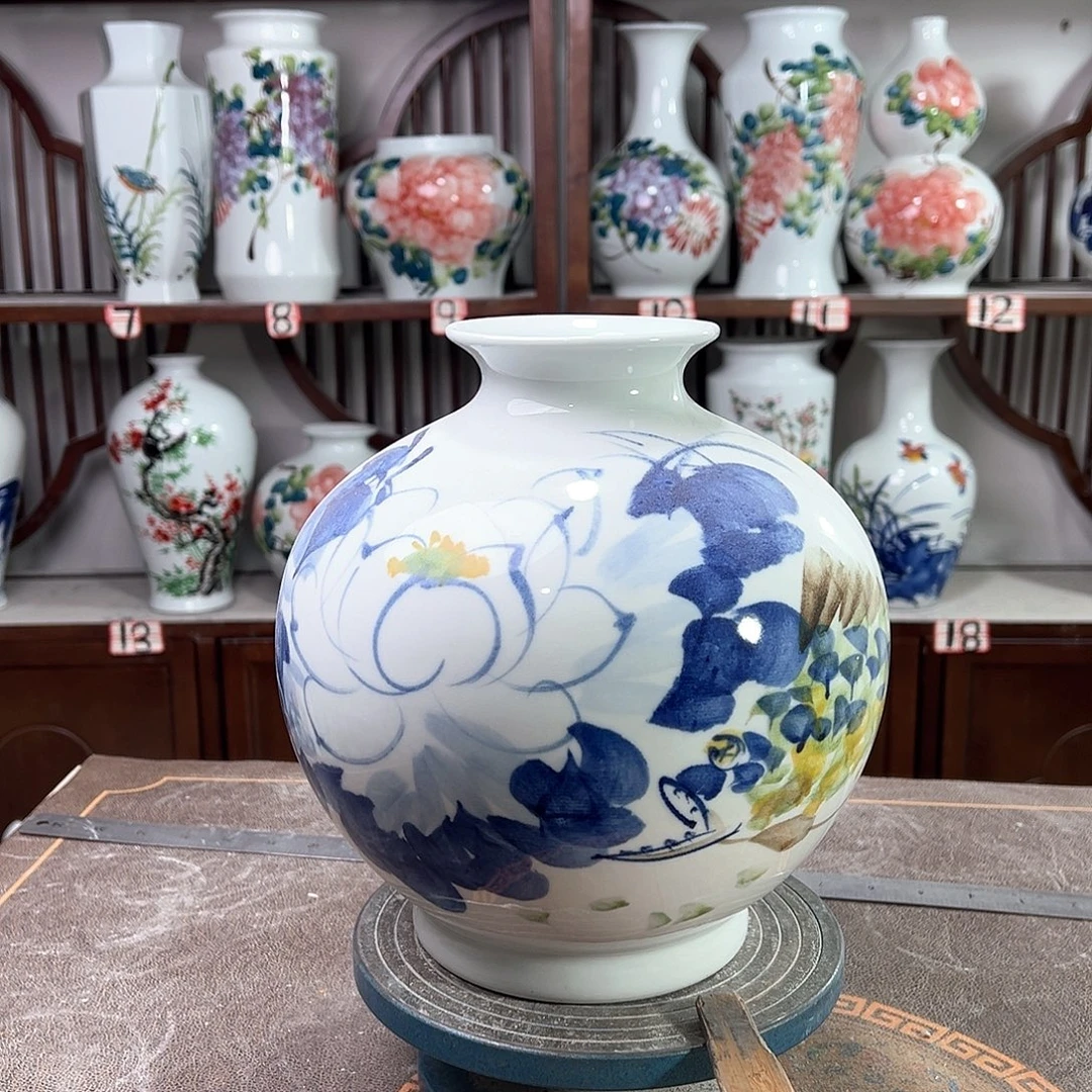 摆件景德镇陶瓷石和为