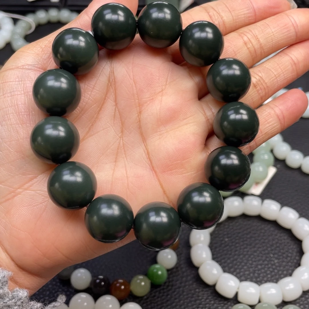 和田玉未镶嵌手链