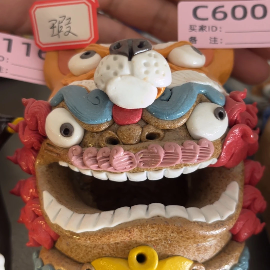 泥塑笑*倦纯手工茶宠摆件