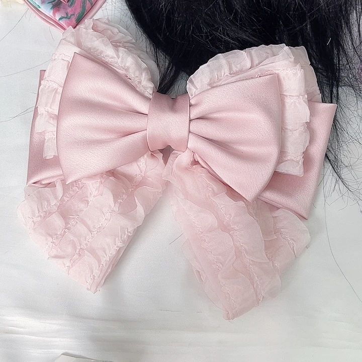 非金属皮质蝴蝶结发夹