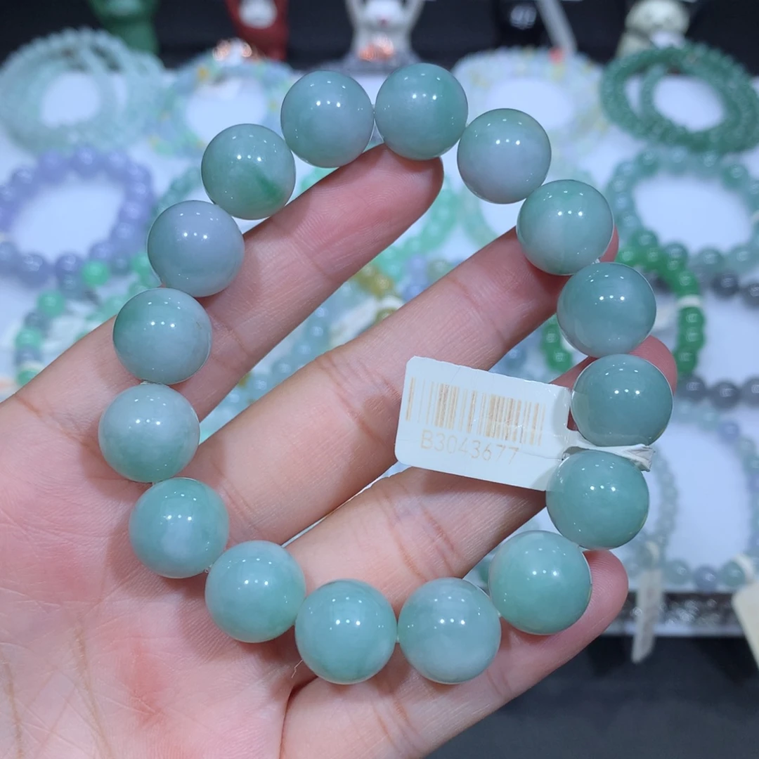 翡翠未镶嵌手串天然
