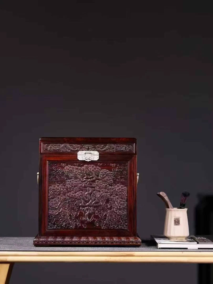 红酸枝.复刻明嘉靖.松寿云龙箱