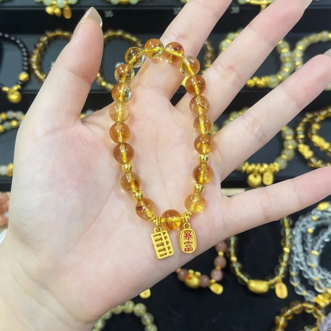 水晶未镶嵌手串算盘