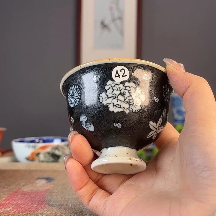 摆件景德镇陶瓷茶杯多