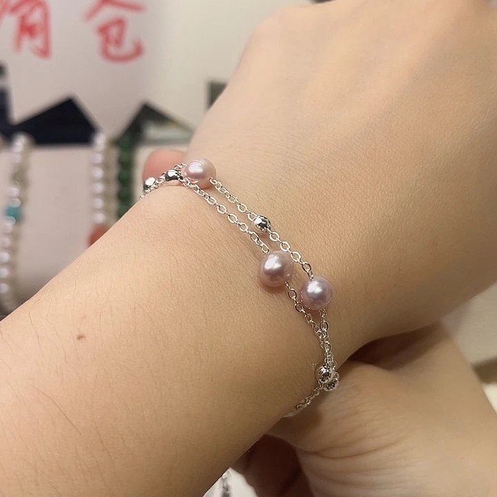 淡水珍珠合金手绳
