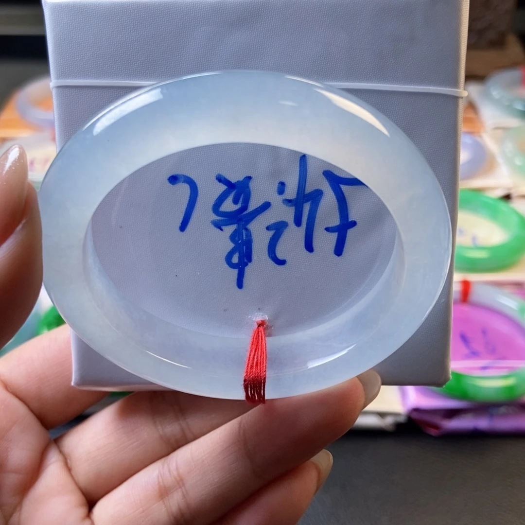 翡翠未镶嵌手镯32冰透贵妃