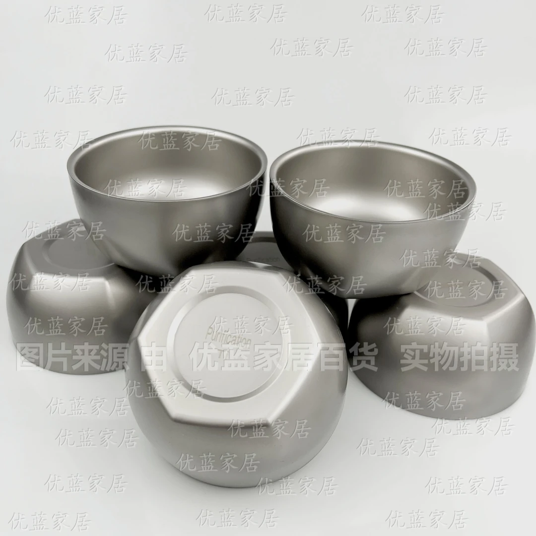 钛保温碗双层防烫碗隔热成人儿童家用吃饭碗辅食碗