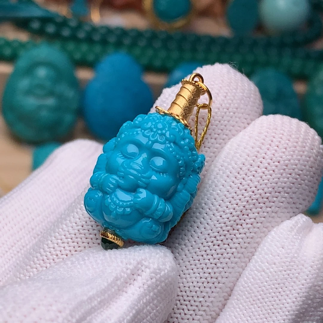 未镶嵌绿松石珠宝奇石