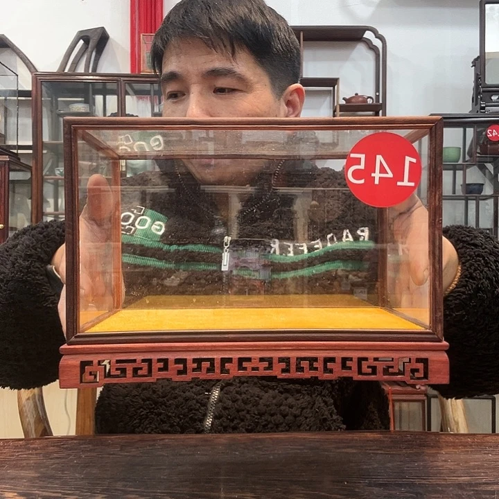 红酸枝木类红酸枝玻璃罩145