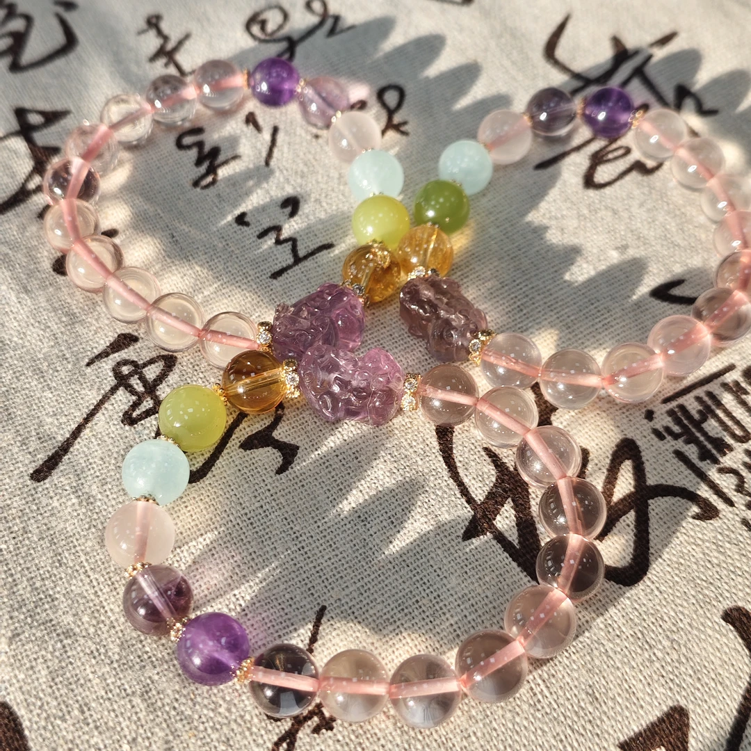 【书记甄选】天然原创水晶单圈手链 多样性发一件 约9mm CC4742