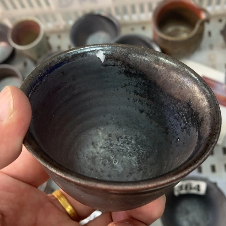 柴烧杯子与宝瓶大放漏