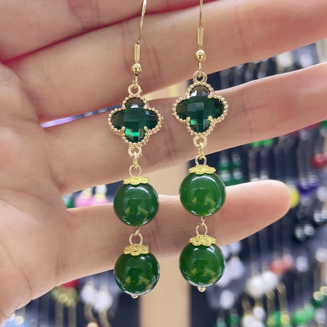 玛瑙/玉髓未镶嵌耳环