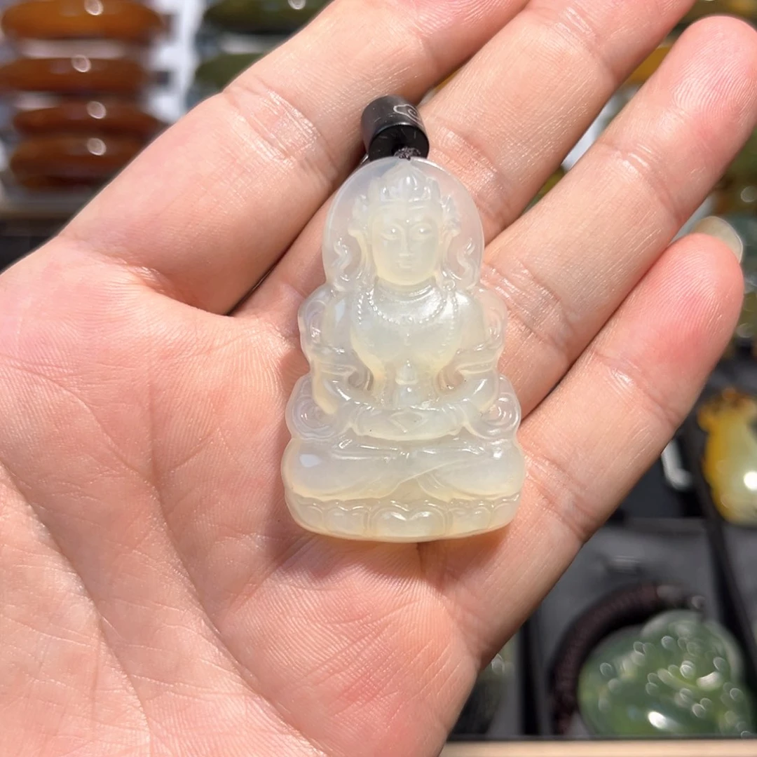 蛇纹石玉未镶嵌吊坠(不含链)