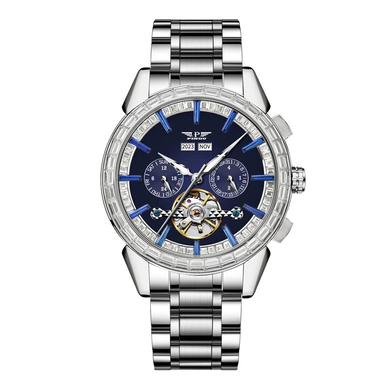 【初心】【满钻万年历】表王手表男士商务全自动机械腕表-6609