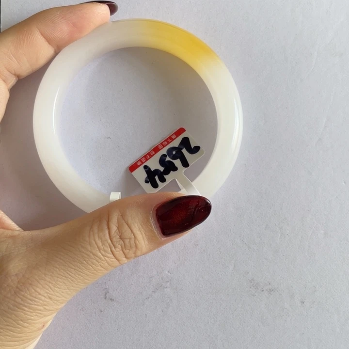 小***芊石英质玉（金丝玉）手镯未镶嵌11