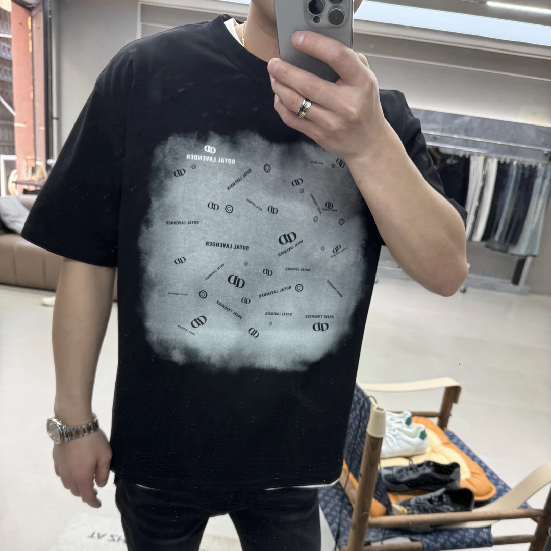 夏季新款时尚百搭字母免烫韩版百搭潮流男士圆领上衣T恤短袖3829