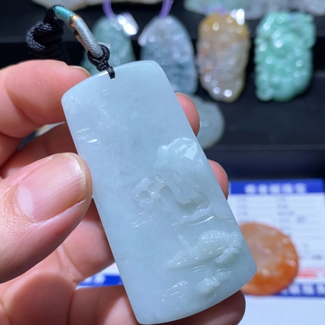翡翠未镶嵌颈饰天然翡翠a货