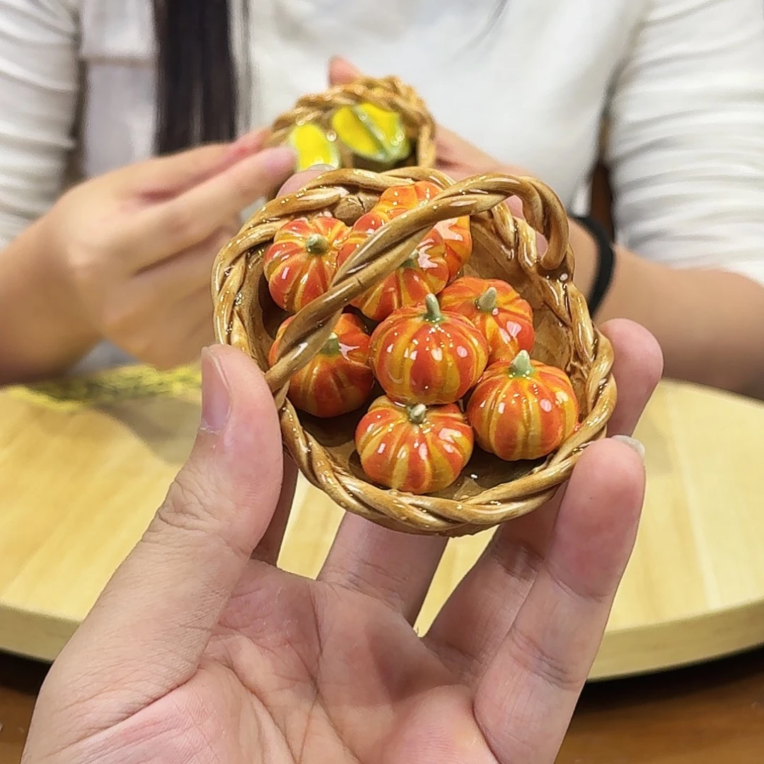 陶瓷小南瓜小玩陶