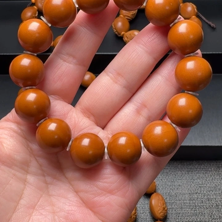 橄榄核手串/手链正圆光珠