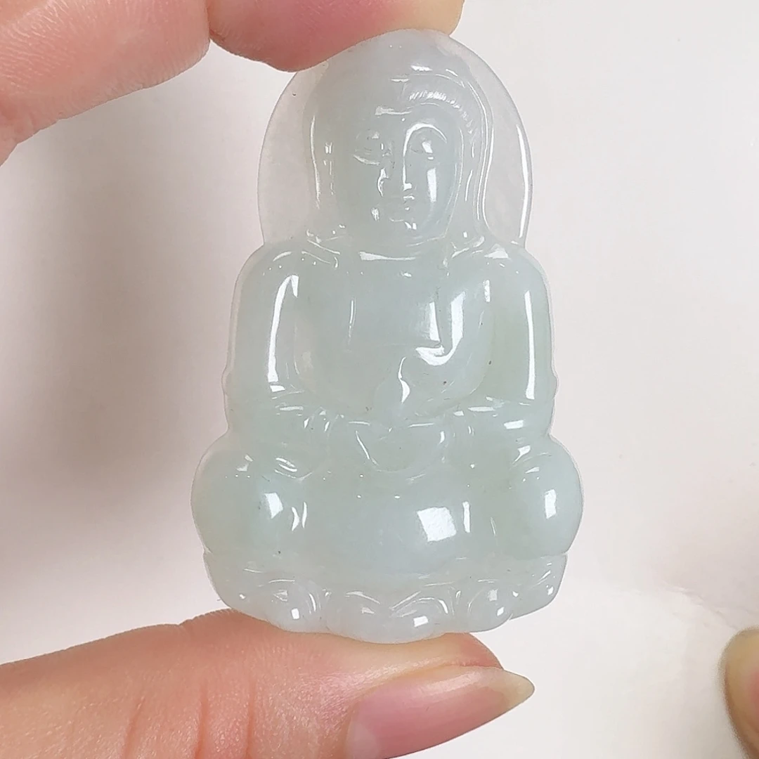 颈饰未镶嵌翡翠正装观音